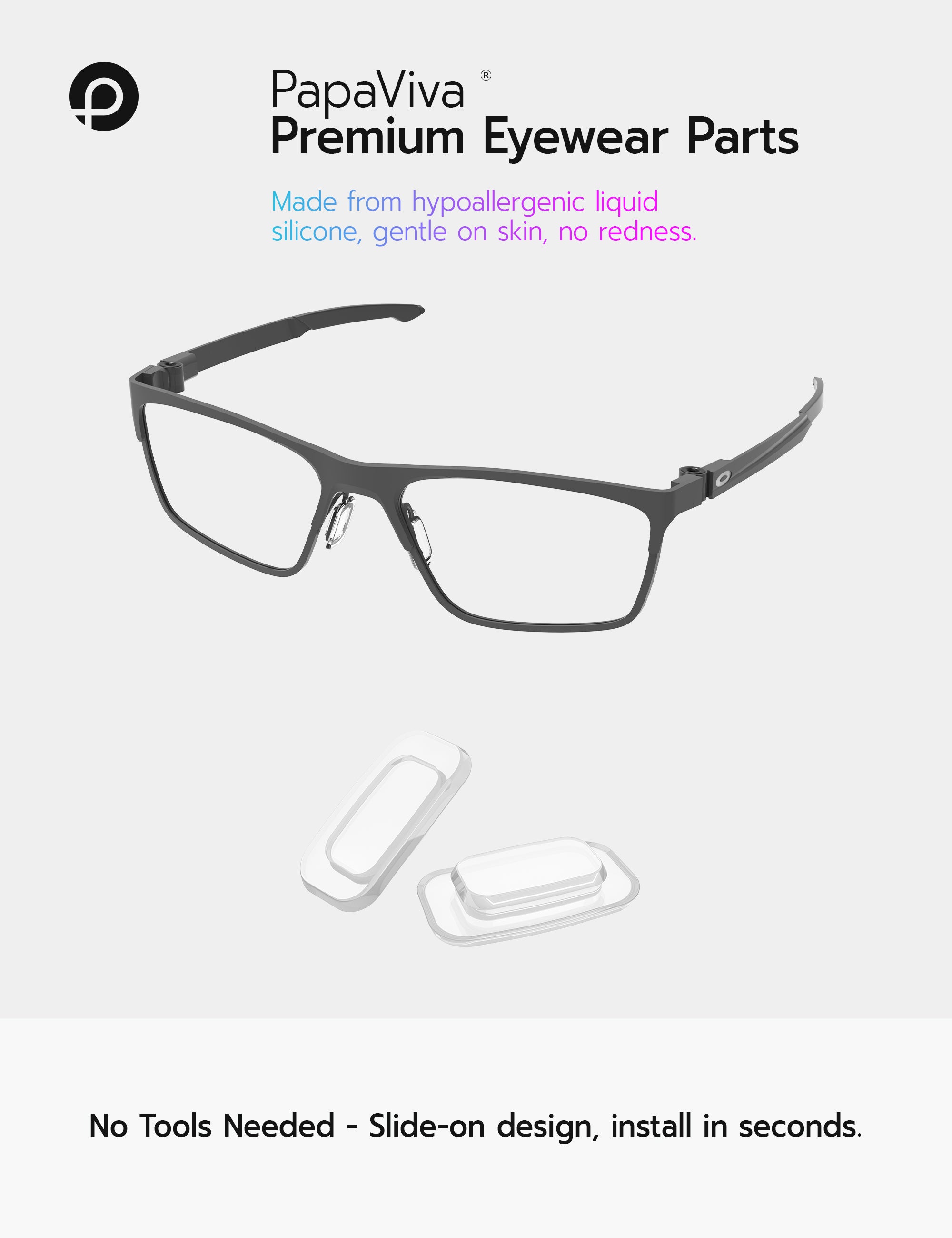 Replacement Nose Pads for Oakley Chrystl OO4136
