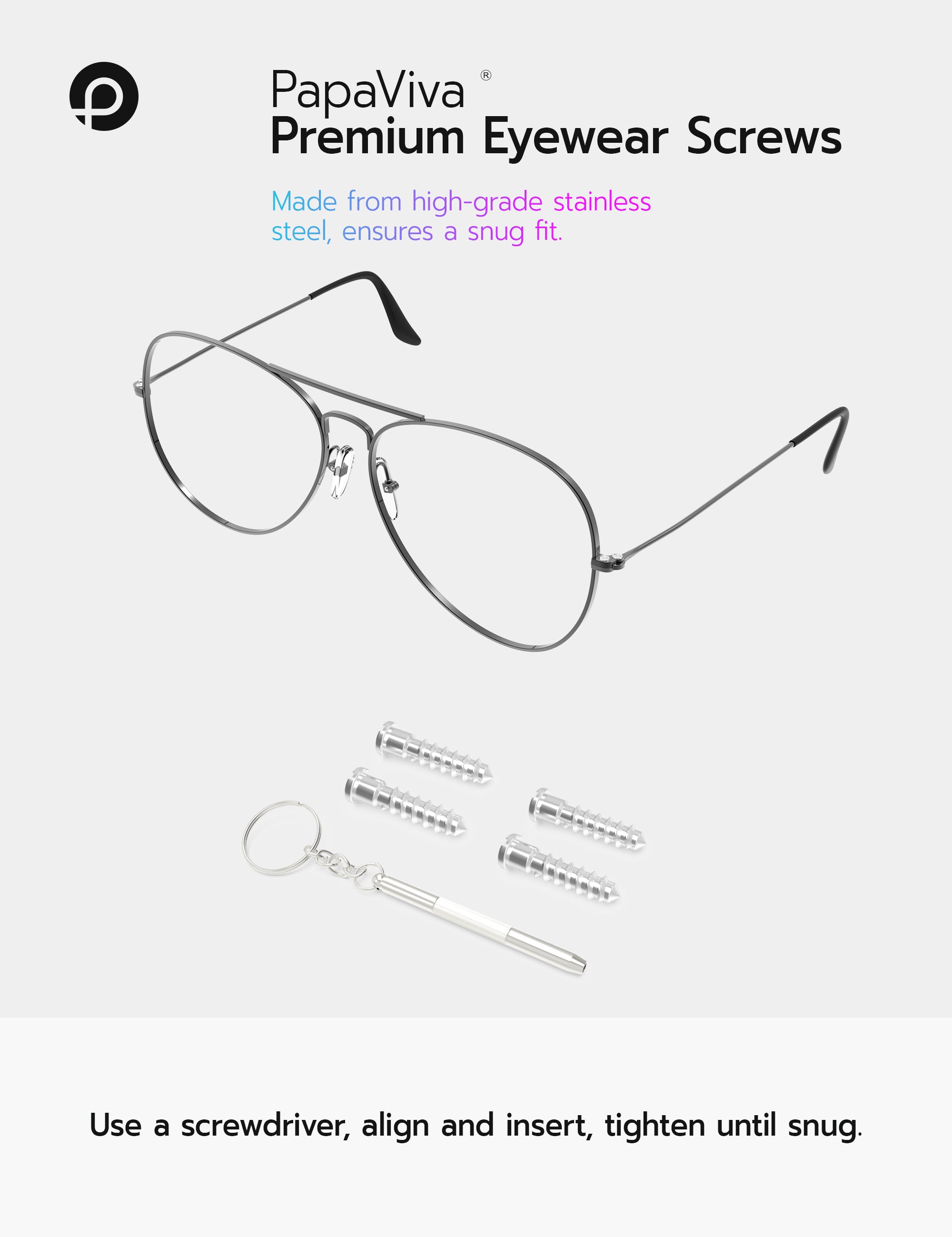 Replacement Screws for Ray-Ban RB3293 63mm