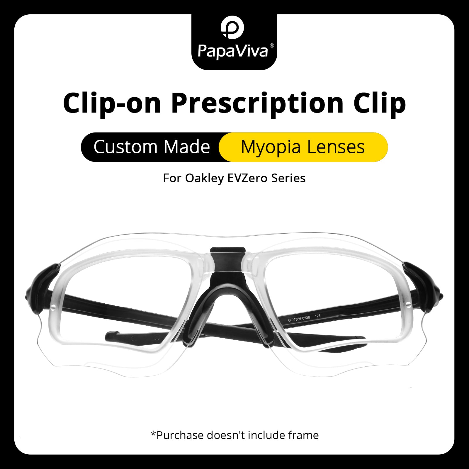 PapaViva Insert Clip-On Prescription Clip for EVZero Sunglasses