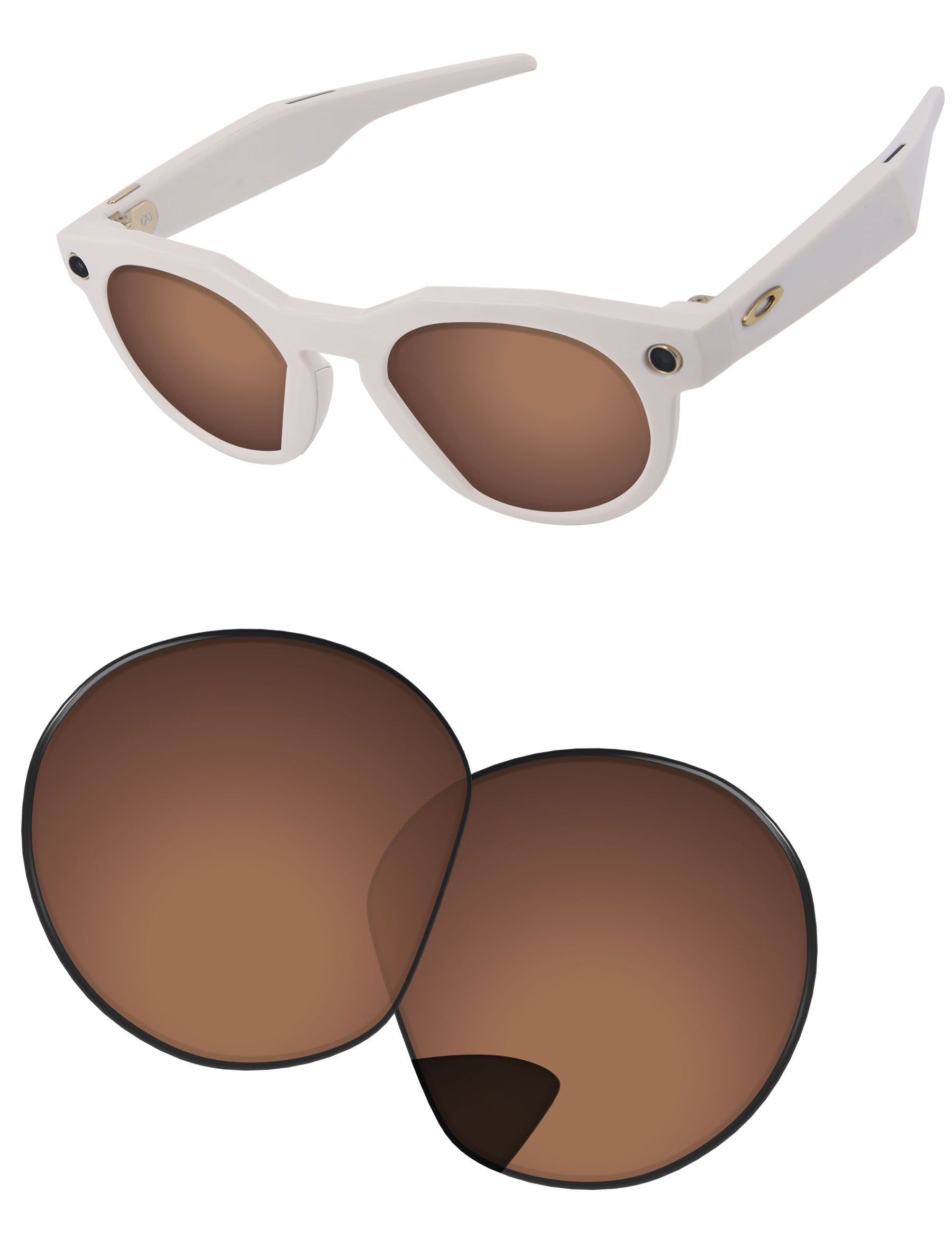 PapaViva Replacement Lenses for Oakley Meta HSTN OW8002 51mm