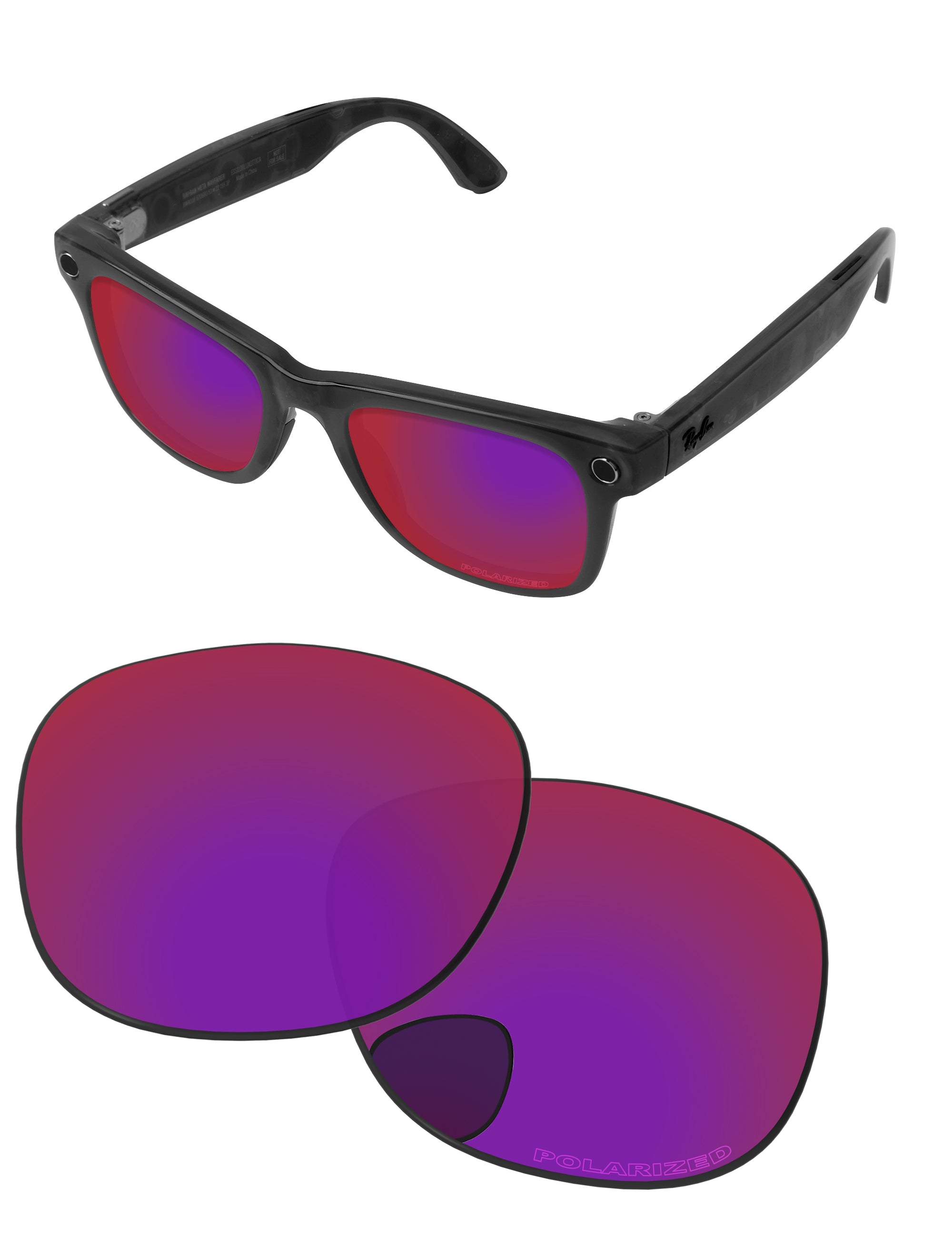 PapaViva Replacement Lenses for Ray-Ban RW4008-53 Sunglasses