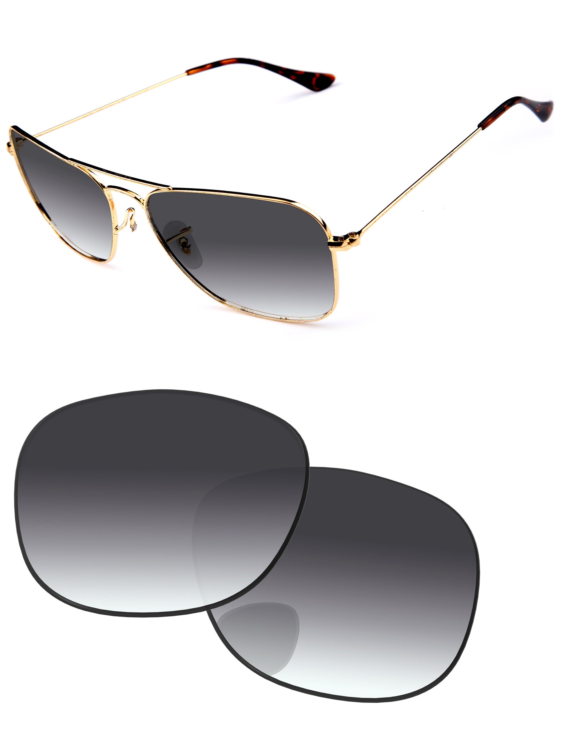 Custom Prescription Lenses for Ray-Ban Caravan RB3136 58mm
