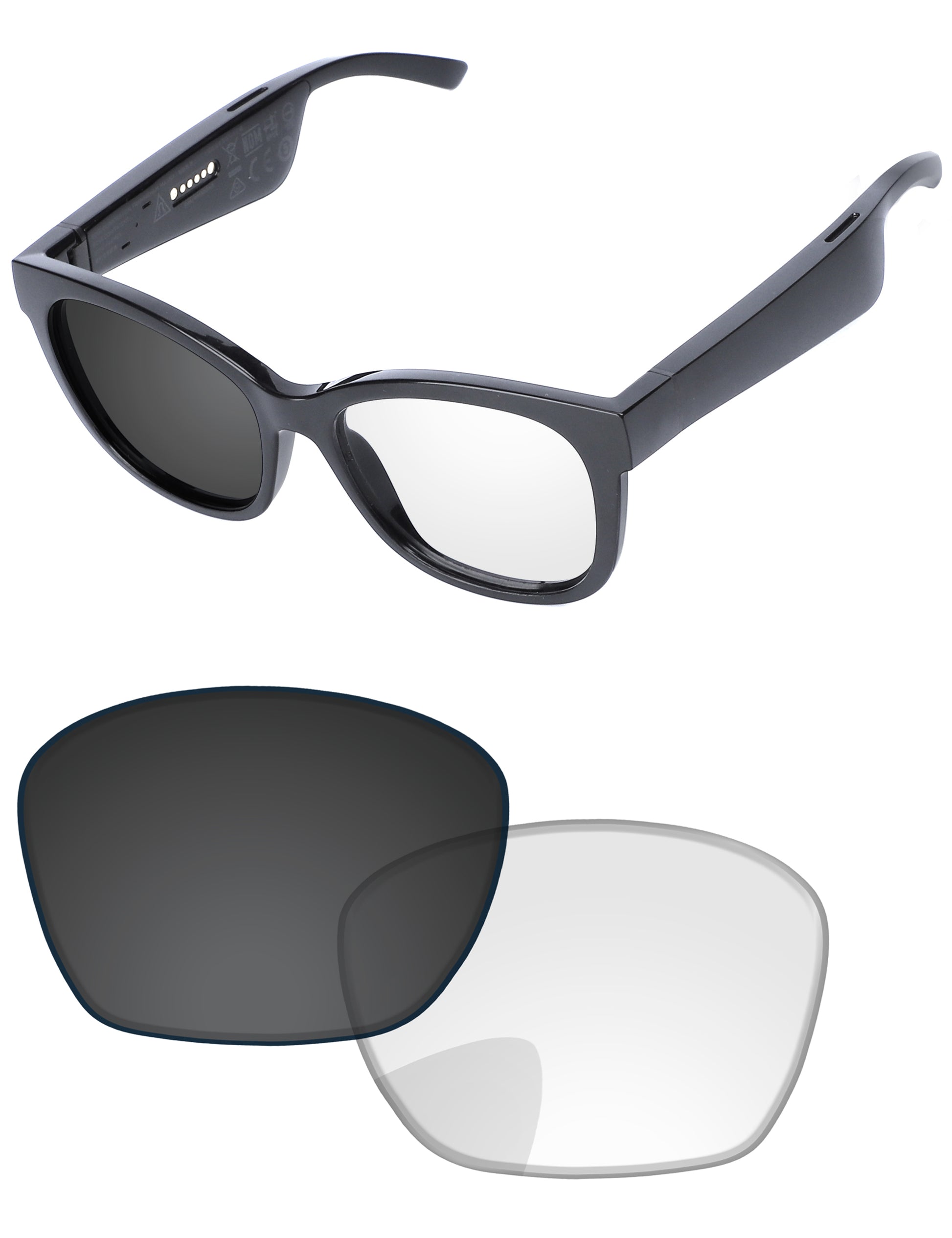 Eclipse Gray Photochromic Blue Light Blocking-Pro+