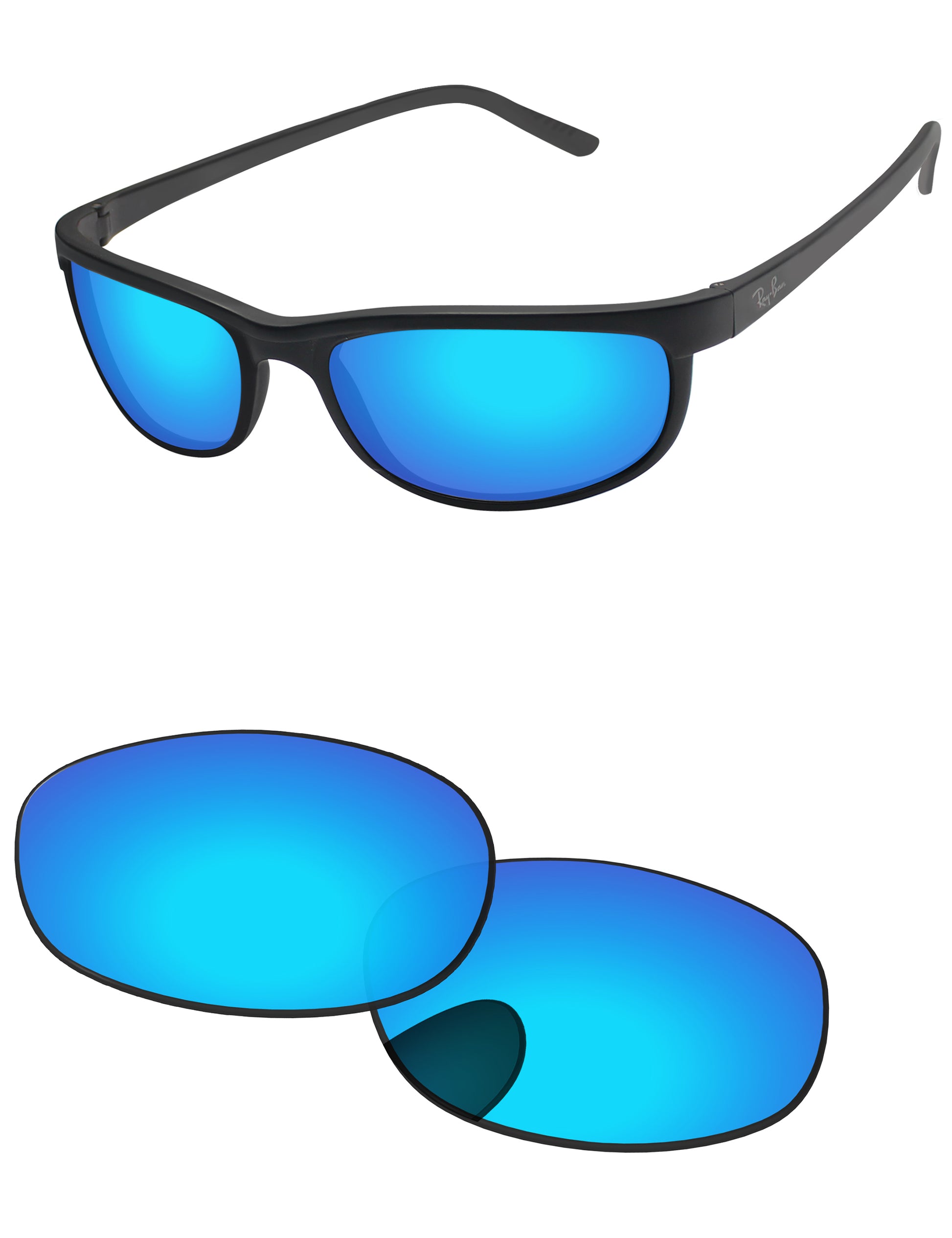 Replacement Lenses for Ray-Ban Chromance RB3671CH 60mm