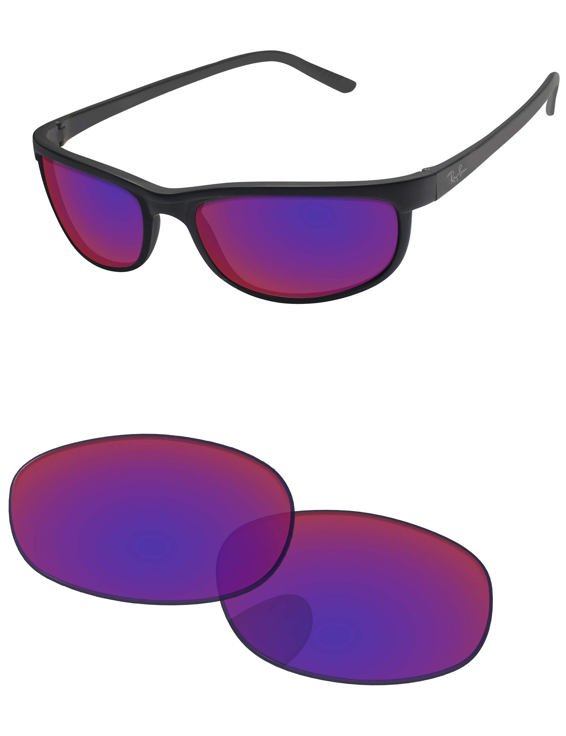 Replacement Lenses for Ray-Ban Chromance RB3671CH 60mm