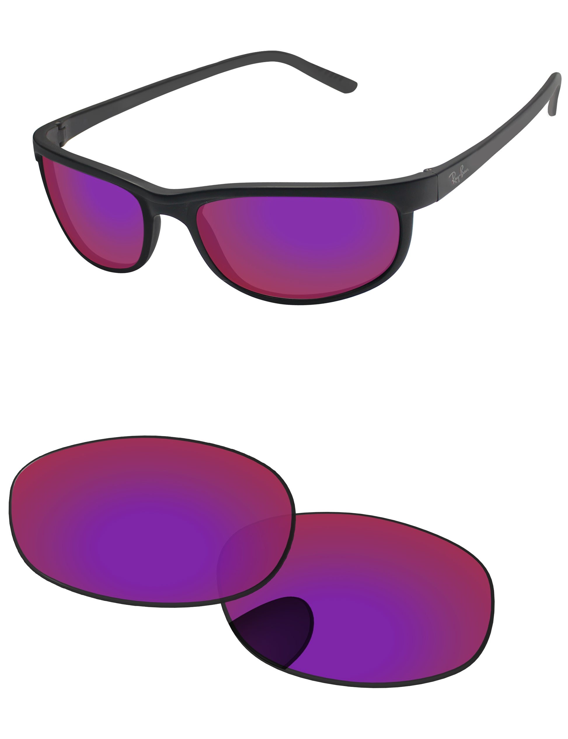 Replacement Lenses for Ray-Ban Chromance RB3671CH 60mm