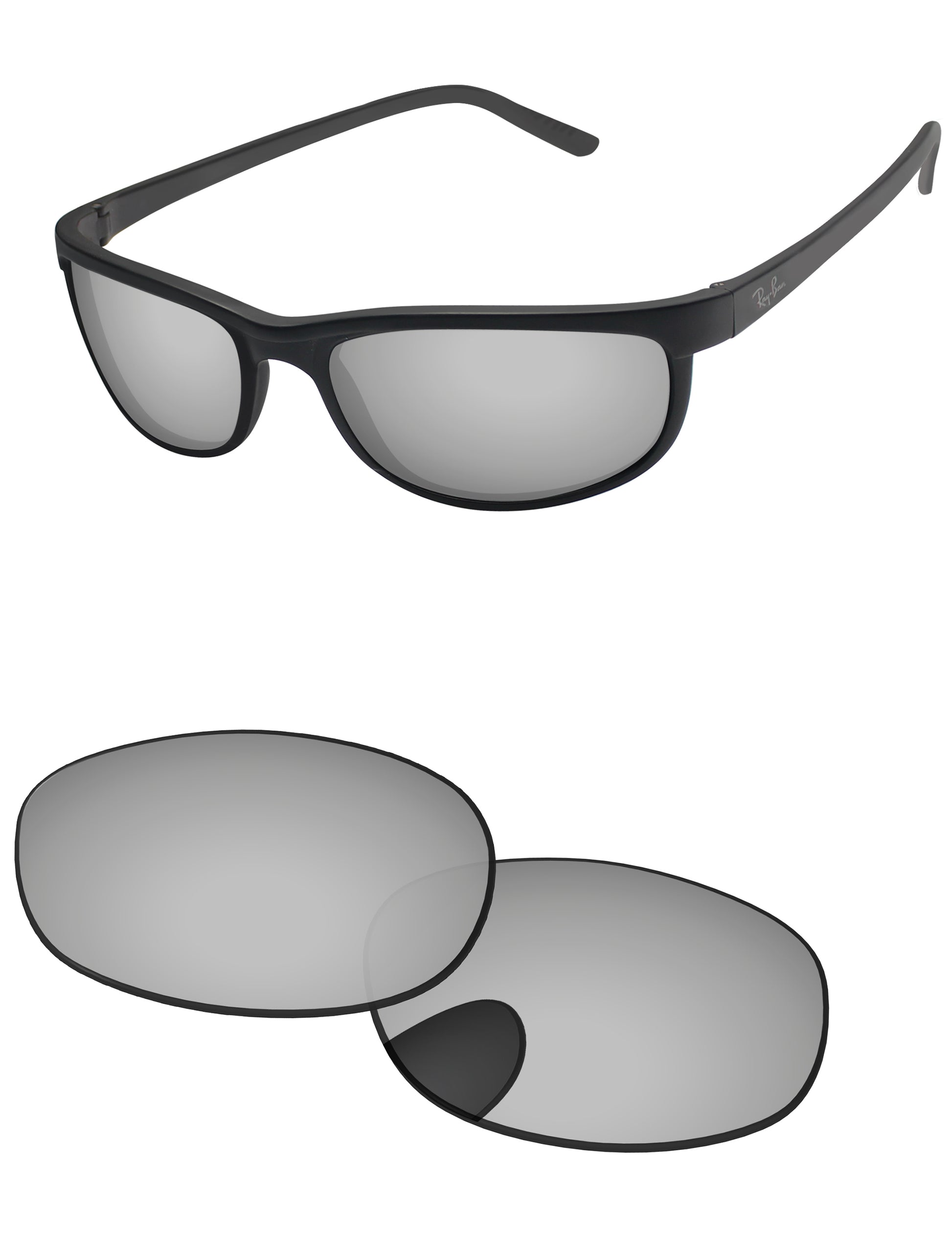 Replacement Lenses for Ray-Ban Chromance RB3671CH 60mm