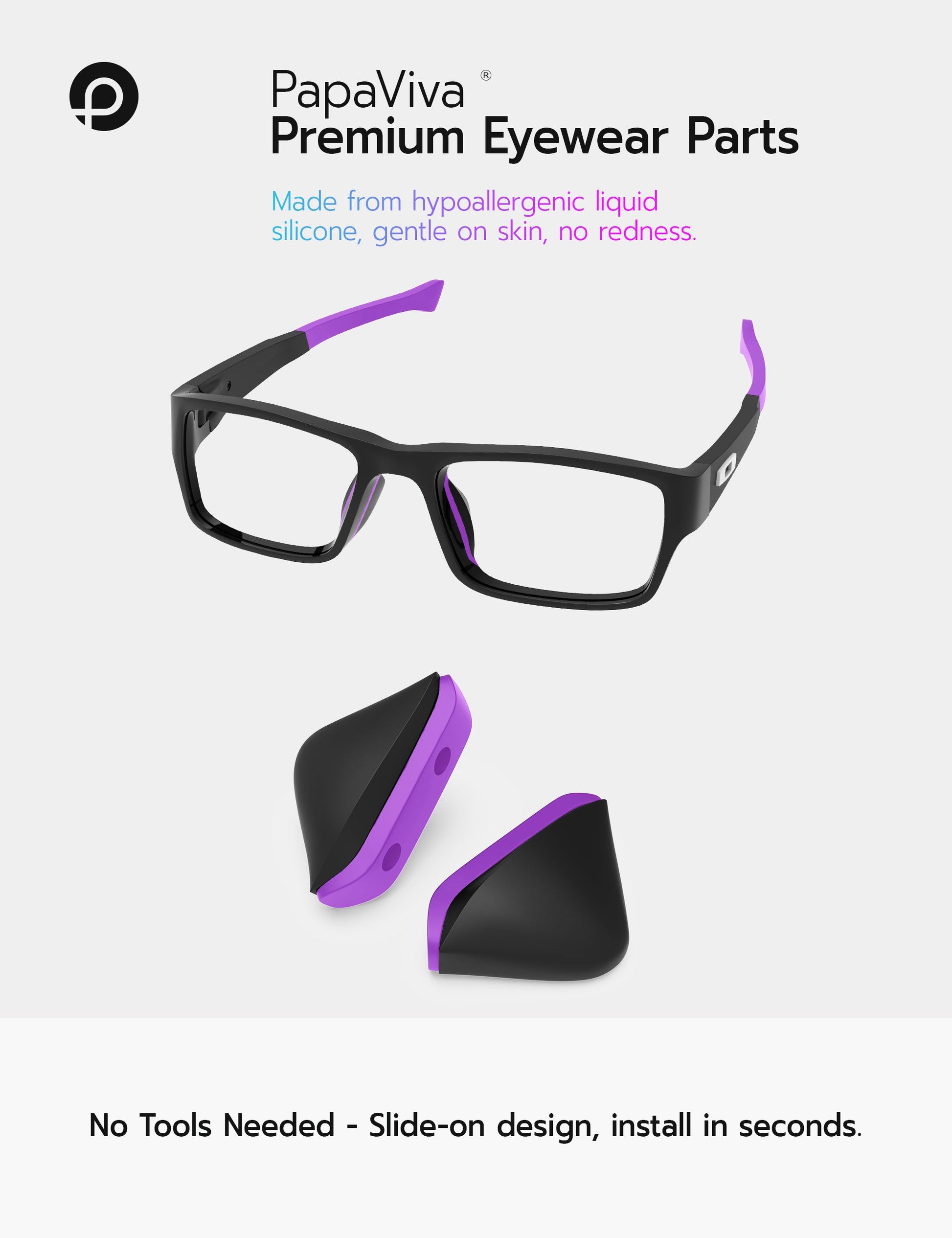 Purple-Low Bridge Fit