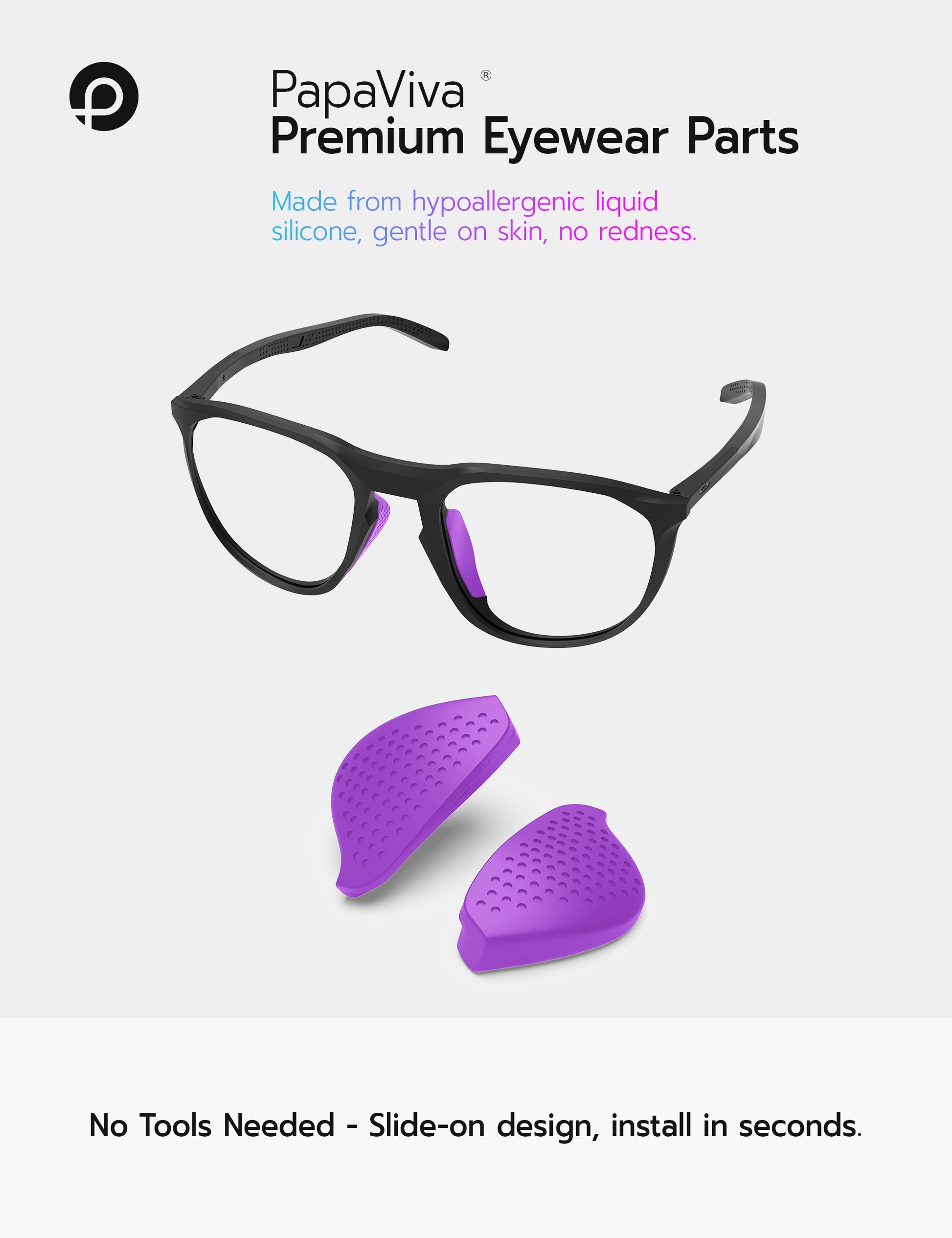 Purple-Low Bridge Fit