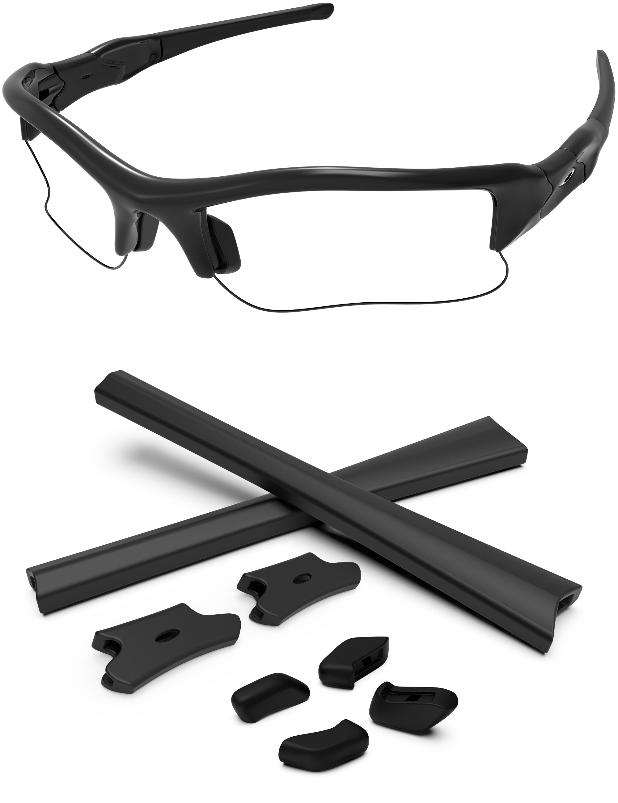 PapaViva Replacement Rubber Kits for Oakley Flak Jacket XLJ Vented