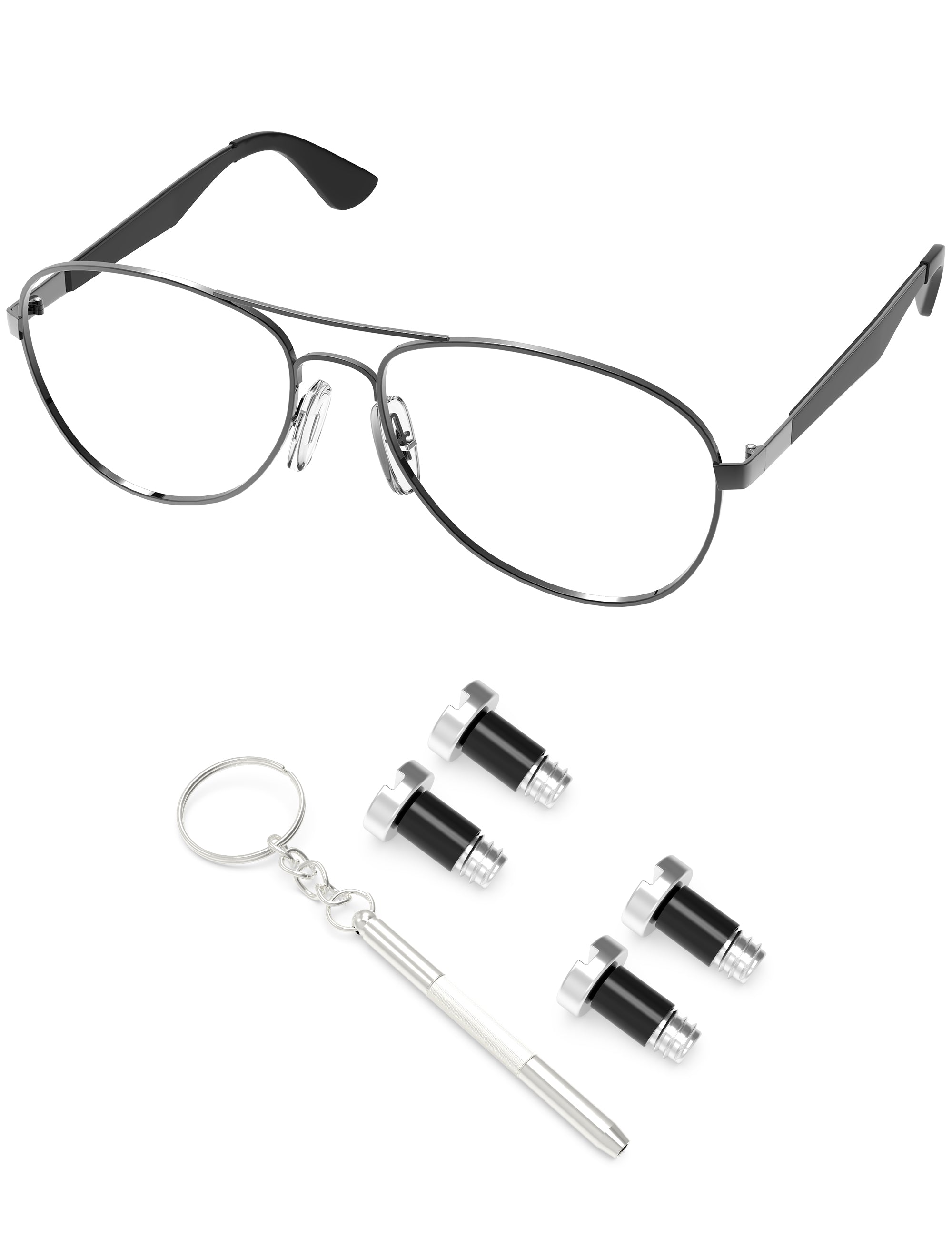 Silver-Flat Slotted-2.0x1.4x3.0