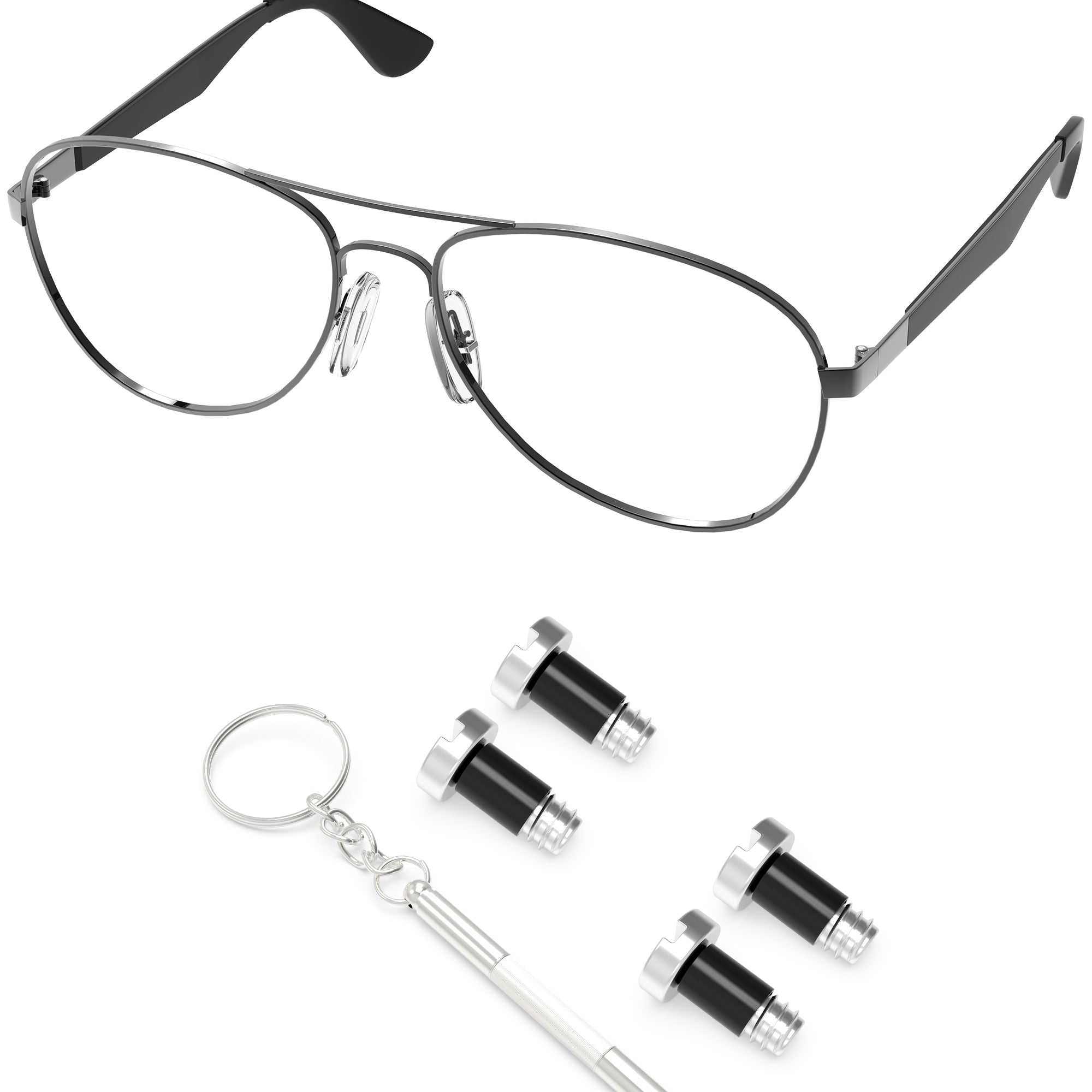 Silver-Flat Slotted-2.0x1.4x3.0