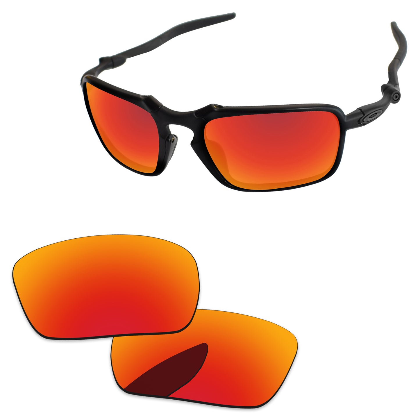 Replacement Lenses for Oakley Badman Asian Fit