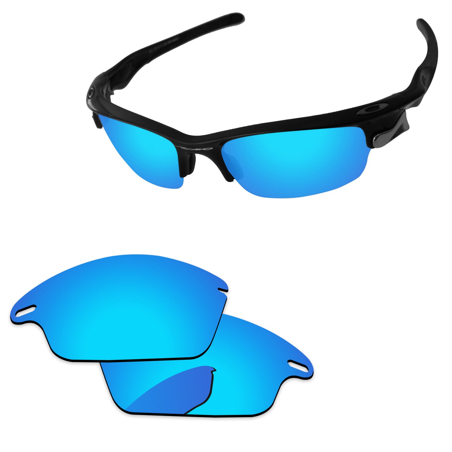 Replacement Lenses for Oakley Fast Jacket Asian Fit