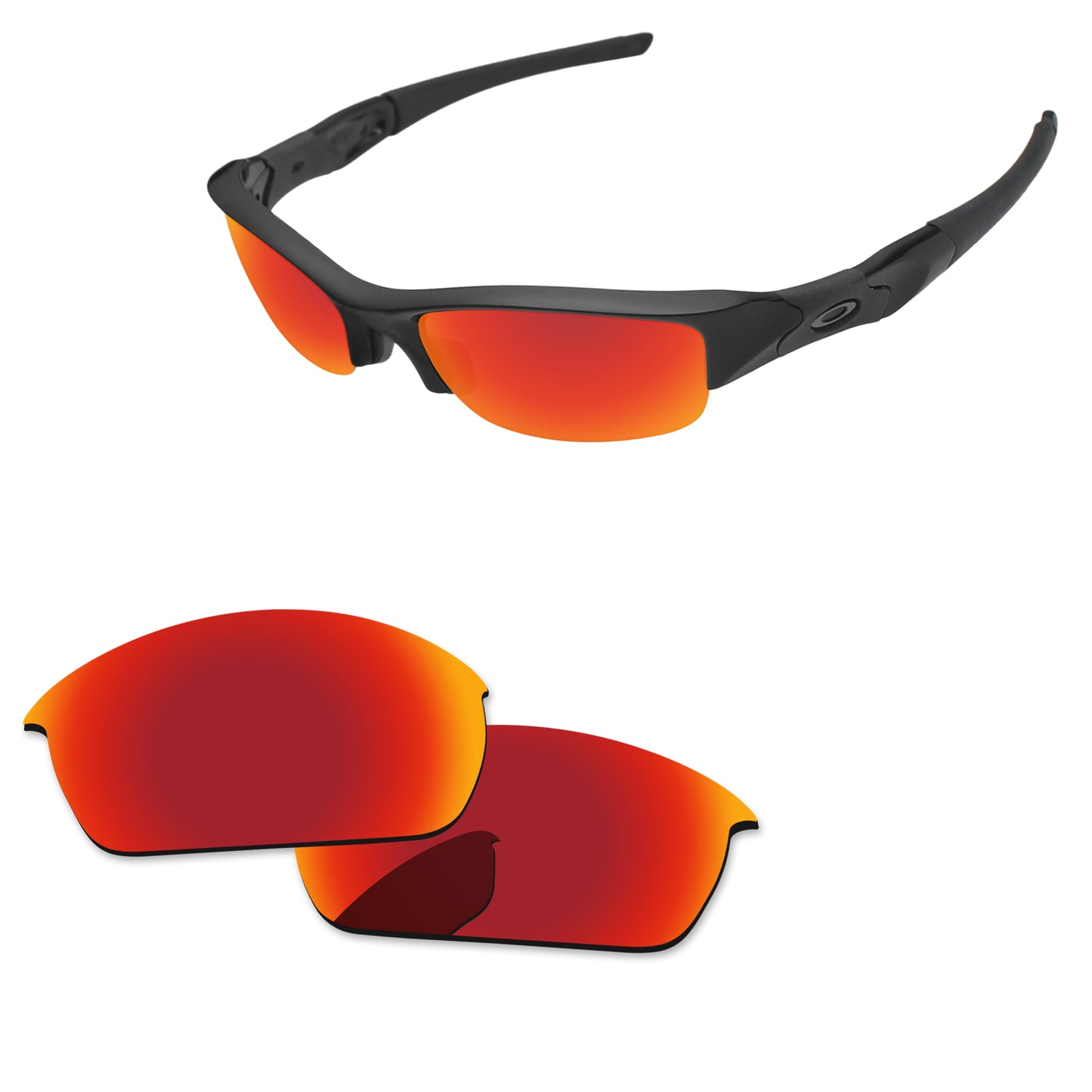 Replacement Lenses for Oakley Flak Jacket Asian Fit