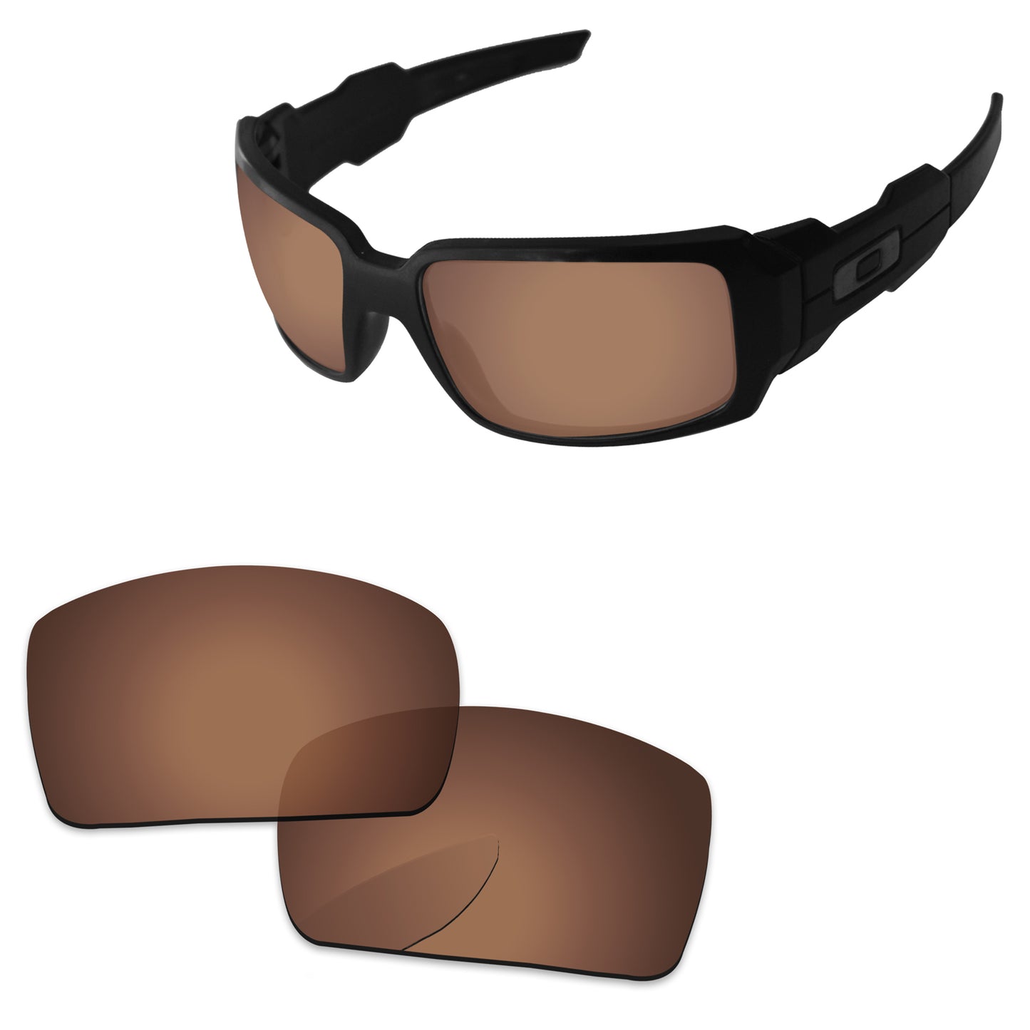 Replacement Lenses for Oakley Oil Drum