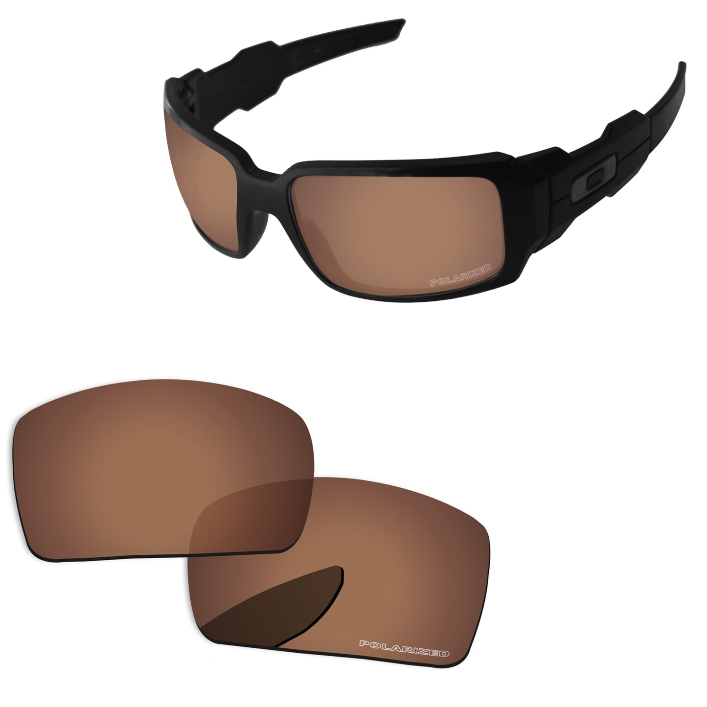 Replacement Lenses for Oakley Oil Drum