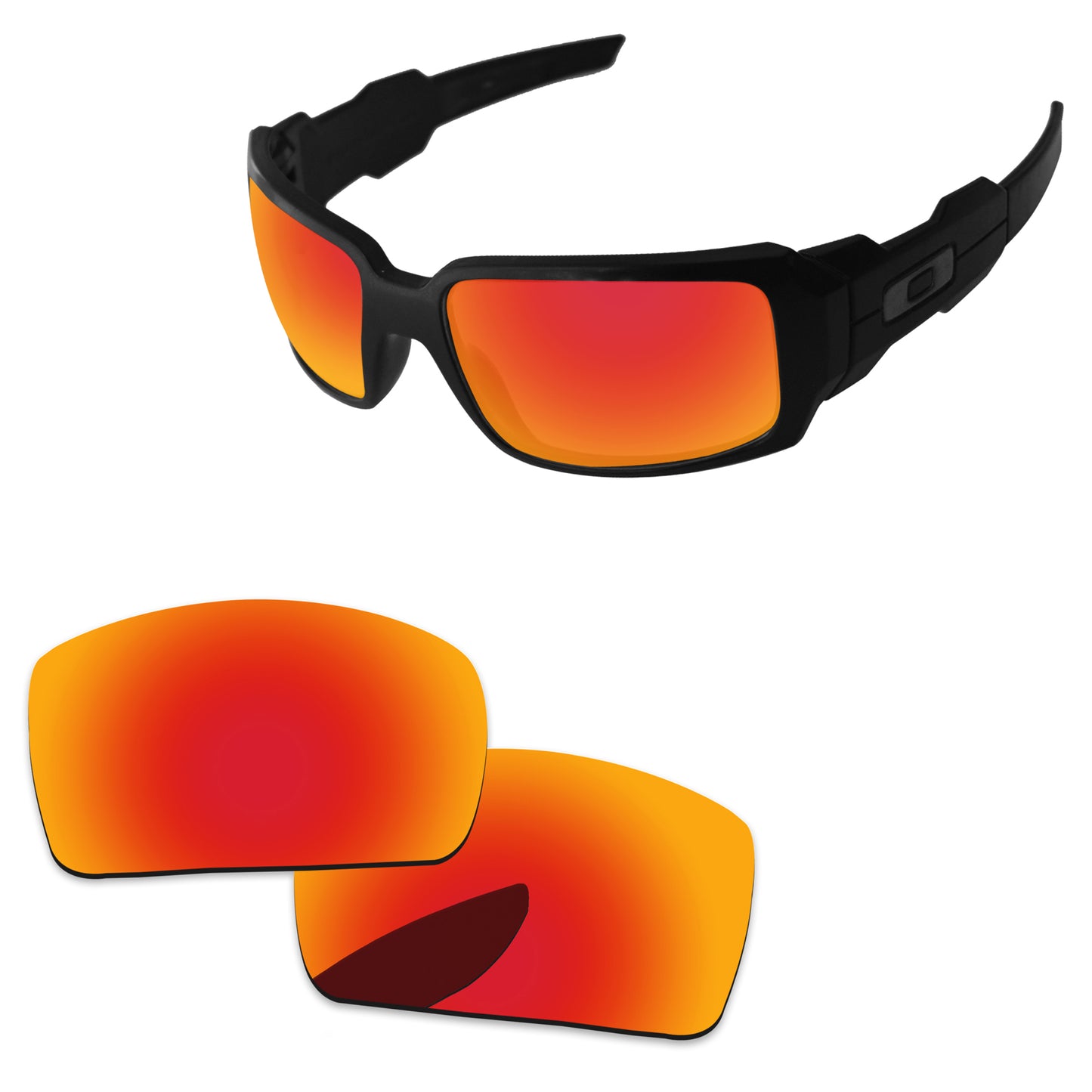 Replacement Lenses for Oakley Oil Drum