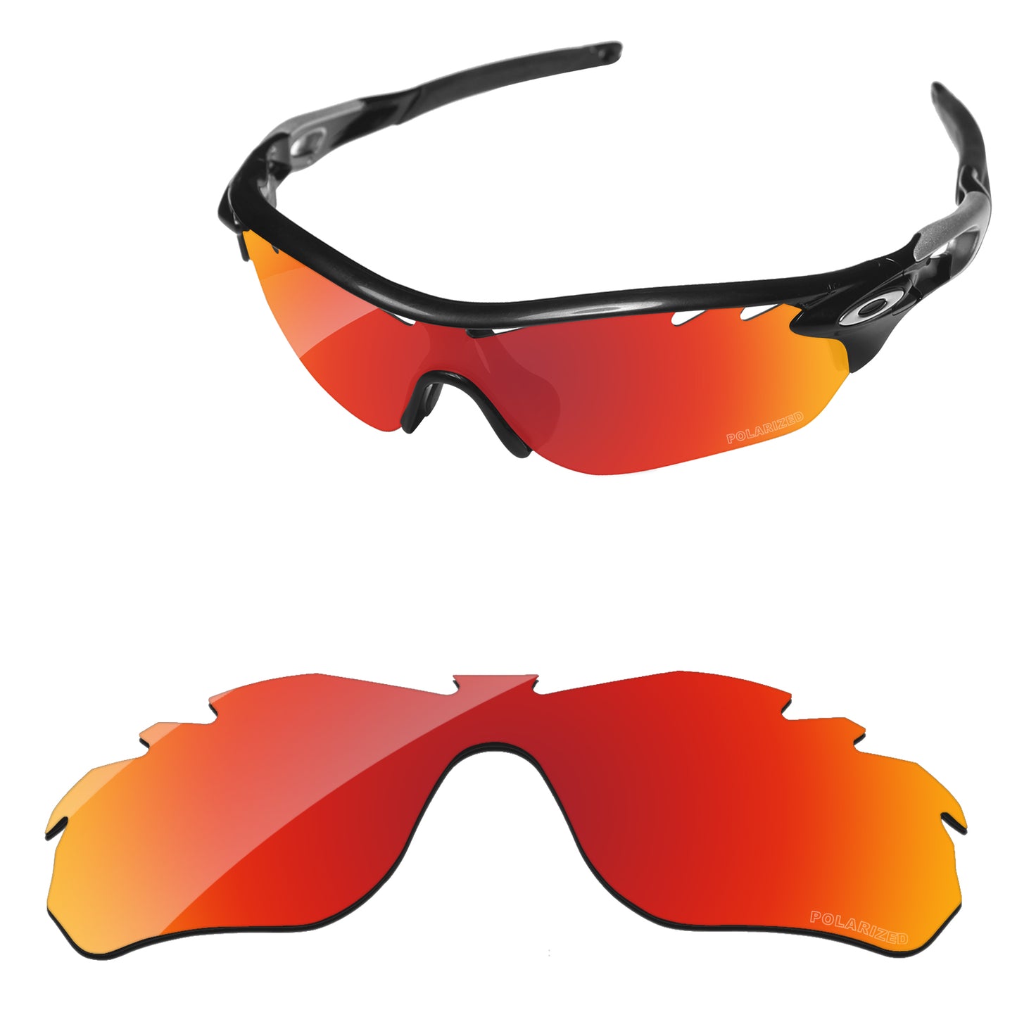 Replacement Lenses for Oakley RadarLock Edge Vented Asian Fit